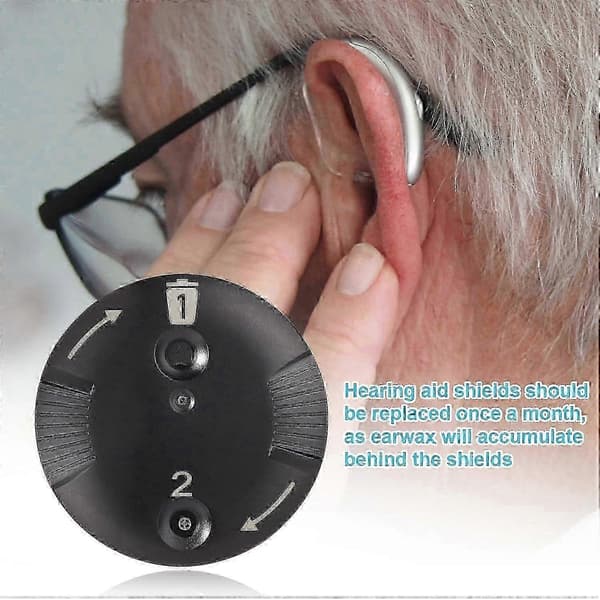 Høreapparatfiltre til Phonak Cerushield, bærbare diskvoksværn sorte høreapparatfiltre voksværn kompatible med Phonak Marvel & Phonak Paradi