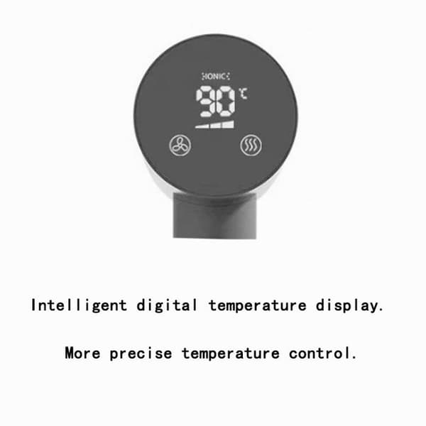 Temperaturstyret, touchscreen, højhastigheds anion hårtørrer, gavesæt - blå