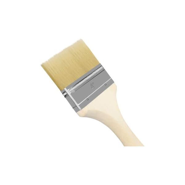 Vægmalingpensler (sæt med 12) Penselbredde 101,6 mm Samlet længde 21,5 cm - Professionel flad malerpensel perfekt til maling på spånplader