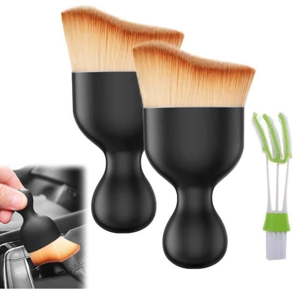 Rengøringsbørste - Ikke specificeret - 2 stk. - Bløde nylonbørster - Ergonomisk design - Holdbar