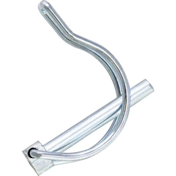 D-formad låspinne – Galvaniserat kolstål – 10-pack – Mått 6 x 45 mm för dragkrokar