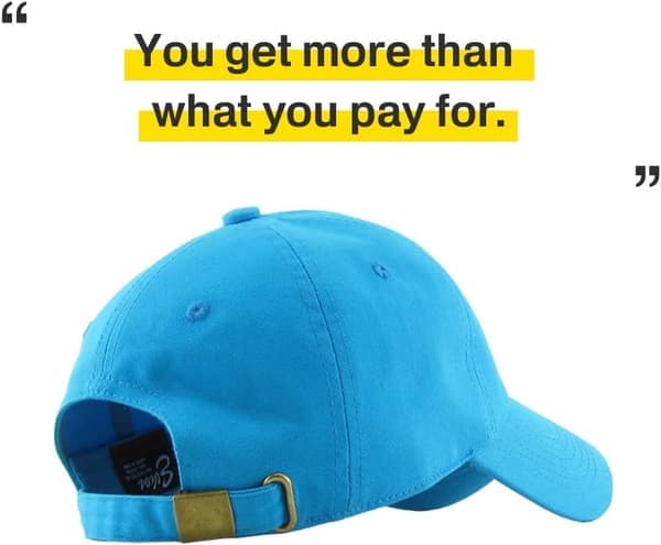 Lav profil bomulls caps menn kvinner baseball caps pappa hatt Justerbar Blå Blue