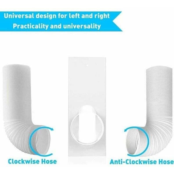 Vinduesklimasæt - med justerbart forstærket PVC-panel og universalstik - Bærbart
