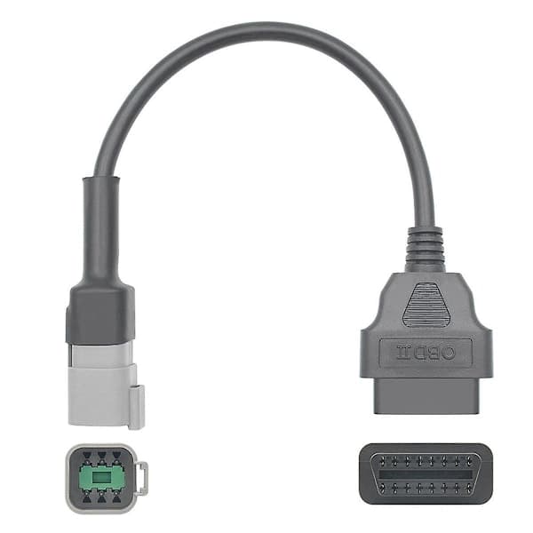 6PIN til 16PIN Diagnostisk OBD2 Kabeladapter, OBDII Scanner Erstatning til CAN AM ATV UTV Motorcykel Cykel Værktøj