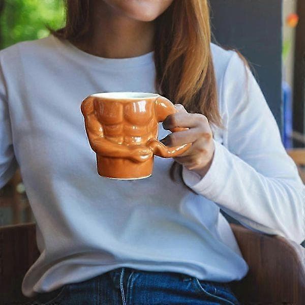Muskelkopp Keramisk Mugg Vattenkopp Kaffekopp Keramisk Kopp Kopp med Stor Kapacitet