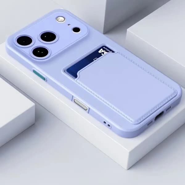 iPhone 17 Pro Card-Sense-deksel med kontrastknapper - TPU Lilla