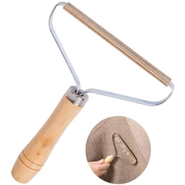 Kæledyrshårbørste, fnugfjerner, manuel fnugfjerner til tøj, kæledyr, sofa, tæppe, kashmir (2 stk.)