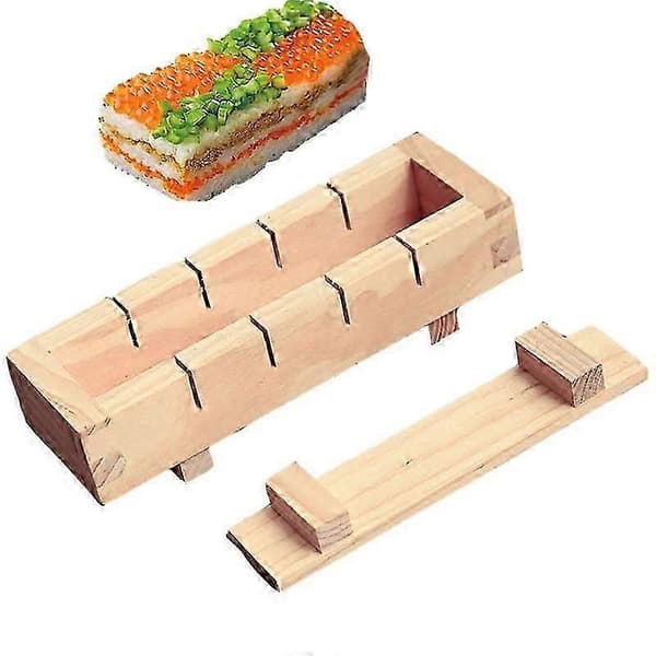 Træ Sushi Maker Risform Sushi Fremstillingssæt til Køkken
