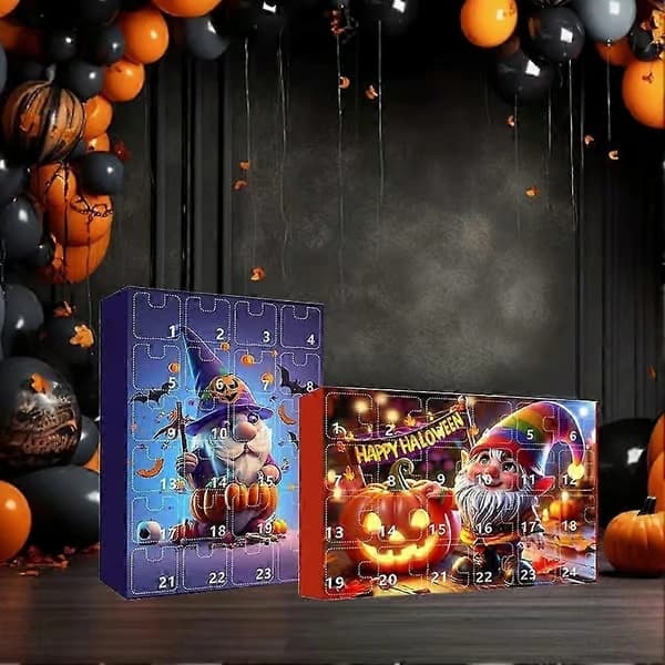 Halloween nedtællingskalender med 24 festlige overraskelsesbokse