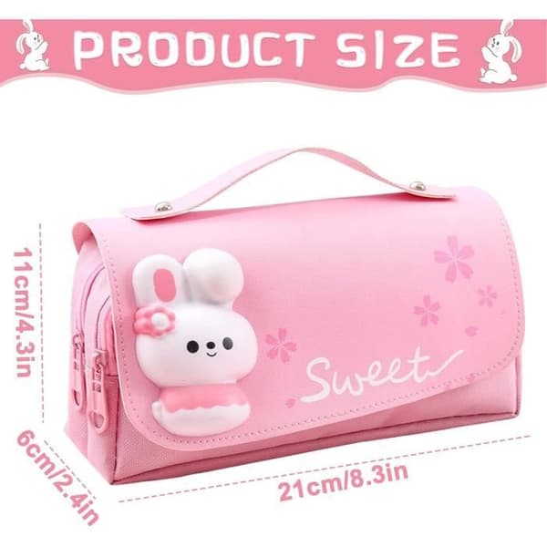 Pennal - Noname - Flere rom - Oxford-stoff - Vanntett - Rosa