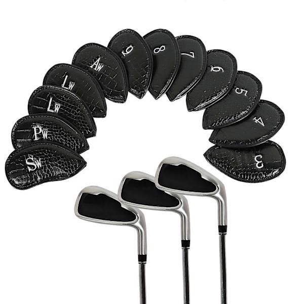 12 delar golfjärnskydd för golfklubbor putterskydd