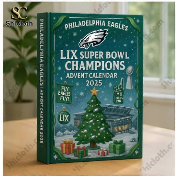 Eagles Super Bowl Champions adventskalender blindlåda, akrylhänge till julgran, dekorativ prydnad