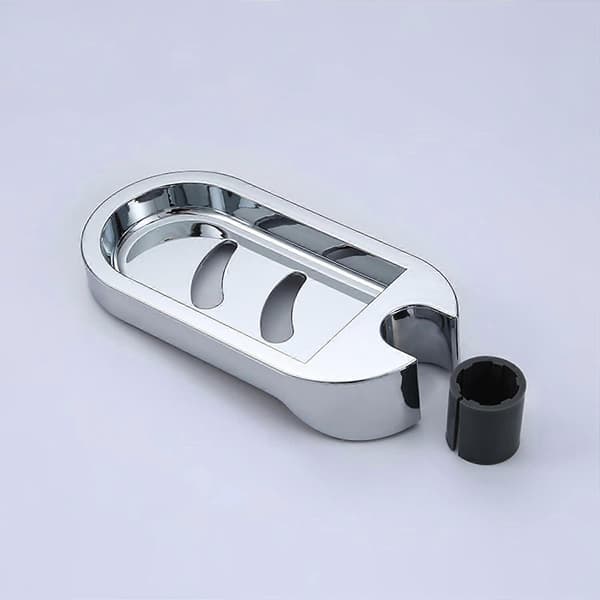 Duschstång Clip-on Badrum Tvålhållare Tvålkopp, ABS Material (Passar för 24mm rör) (2 st)