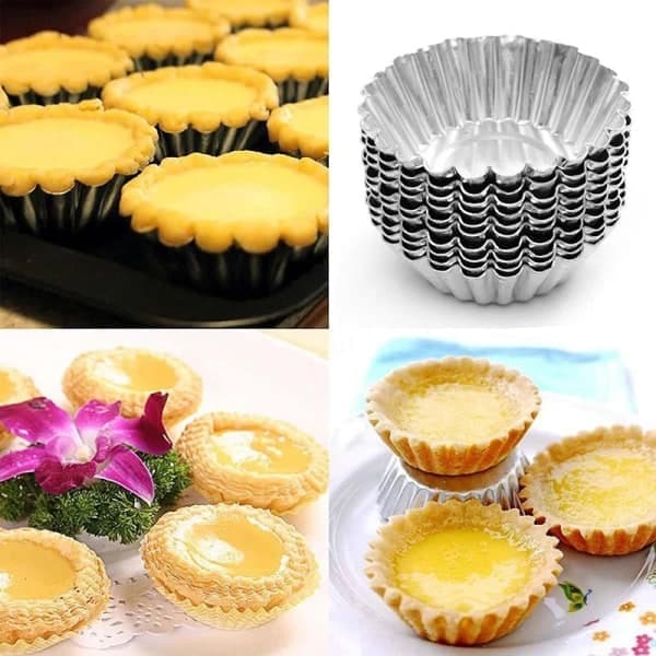 10 stk. Metalbageforme - Muffinform - Småkager - Forme