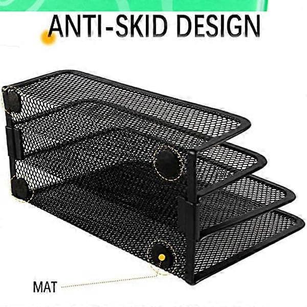 Postorganisator for hjemmekontor, nettinghylle for brev
