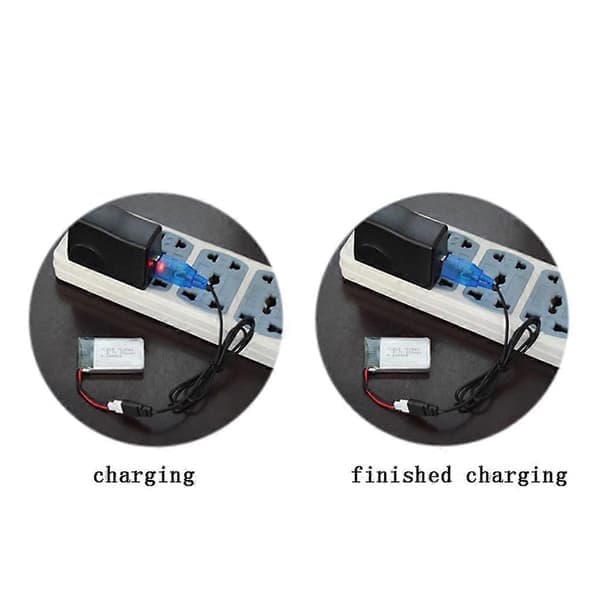 3.7V Batteri USB Oplader SM til RC Helikopter Quadcopter Legetøjsbil Model Lastbil Oplader Reservedele til Elektrisk Legetøj Blå