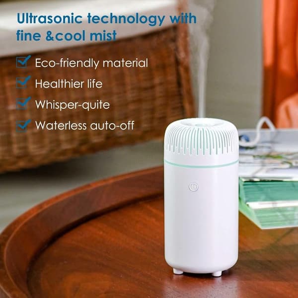Mini USB bil eterisk olje diffuser, bærbar aromaterapi luftfukter
