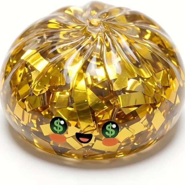 Glitter Dumpling Squishy – 2026 mysterieboks farverige stressbolde til angstlindring – Skrivebordslegetøj
