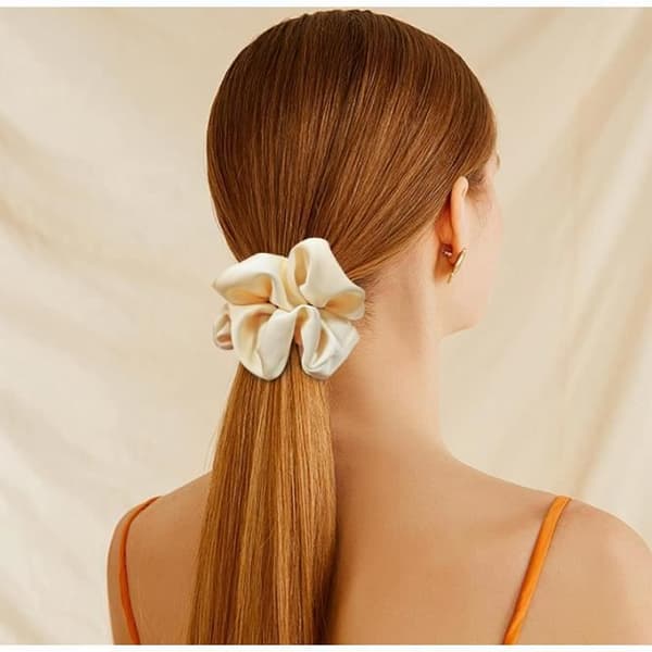 Hårscrunchies - Dame - 12-pak - Blød Satin - Komfortabel Elastik - Flere Farver