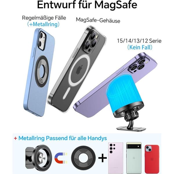 Biltelefonholder, Magnetisk Biltelefonholder, Biltilbehør til Telefon