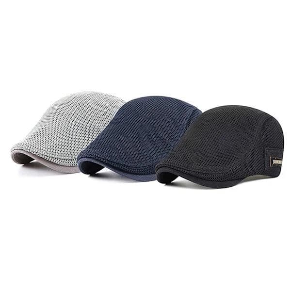 Cabbie Flat Cap Pustende Mesh Newsboy Beret Ivy Cap Kaffe Kaffe Coffee