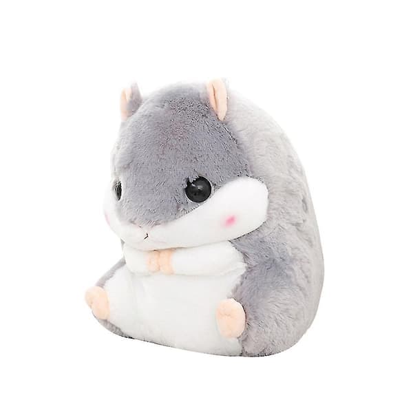 Søde plys hamster tøjdyr med tæppe grå grå Med tæppe gray With Blanket