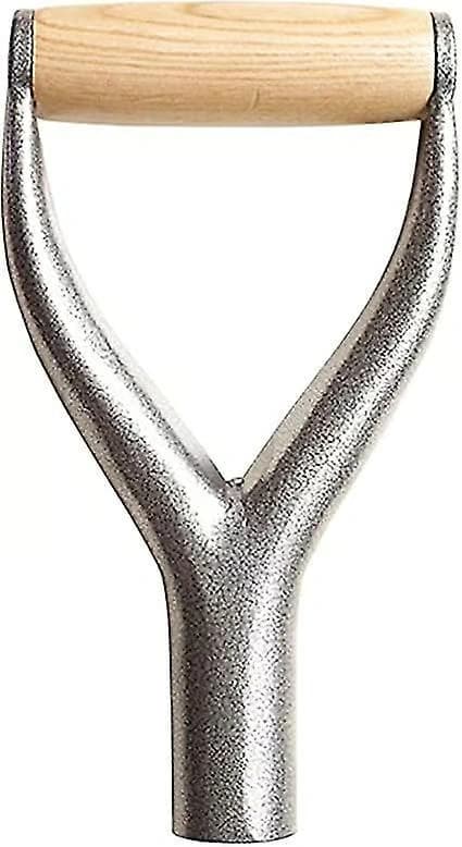 Jern spadehåndtak med indre diameter, D/y grep, god håndbeskyttelse, hage, solid jern, tilbehør, hageredskaper for snøskuffe, graving, rake