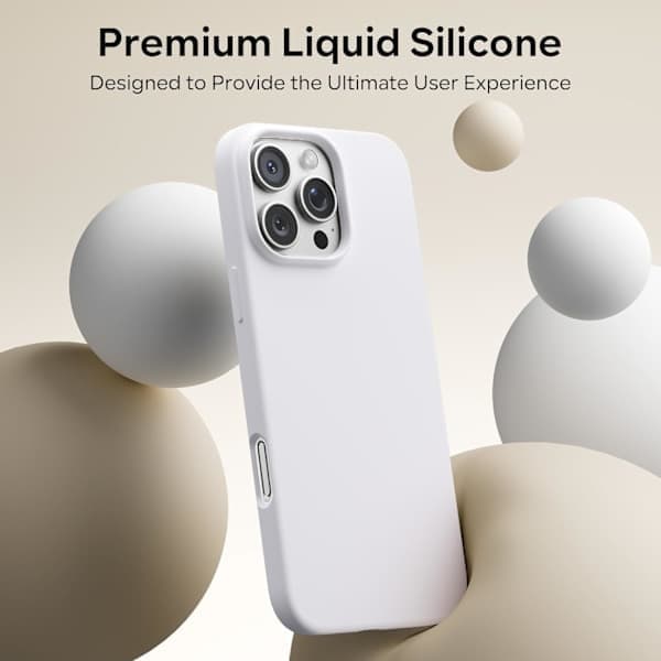 Flydende silikonecover til iPhone 17 Pro Max, stødsikkert blødt telefoncover, fuld beskyttelse, sort sort iPhone 17 Pro Max Black iPhone 17 Pro Max