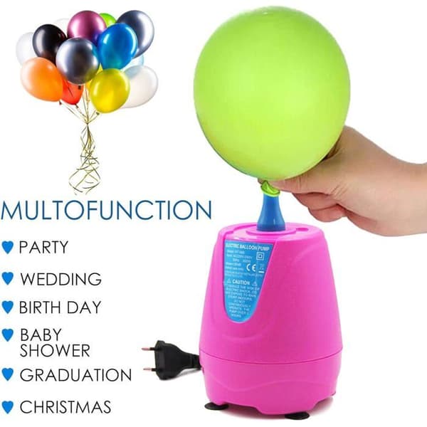 Elektrisk ballongpump, luftpump för simringar, fester, födelsedagar och bröllop