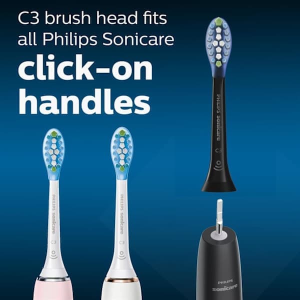 Udskiftningsbørstehoveder til Philips Sonicare W2 Black W2 Black W2 Black W2