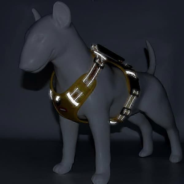 Hundesele med kontrollhåndtak og refleksvest
