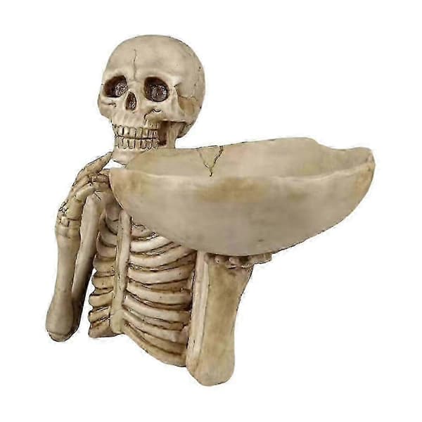 2026 Skelett Förvaringsprydnad Skulptur Staty Rum Kontor Studier Halloween Dekor