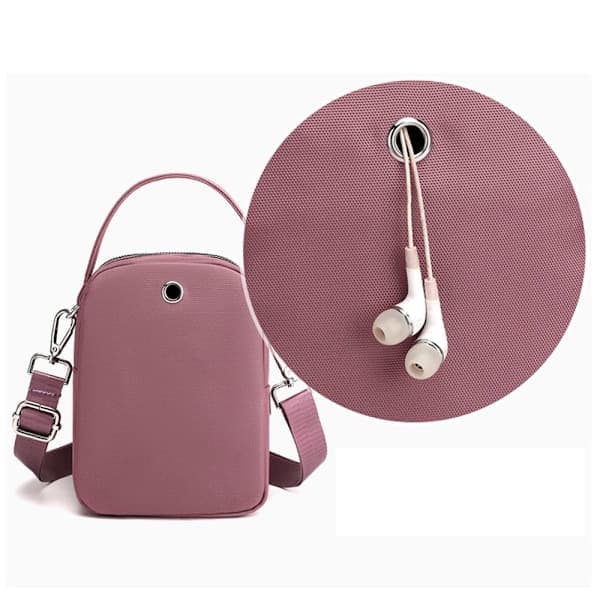 Mini skuldertaske til kvinder, håndtasker, messenger taske, pink pink