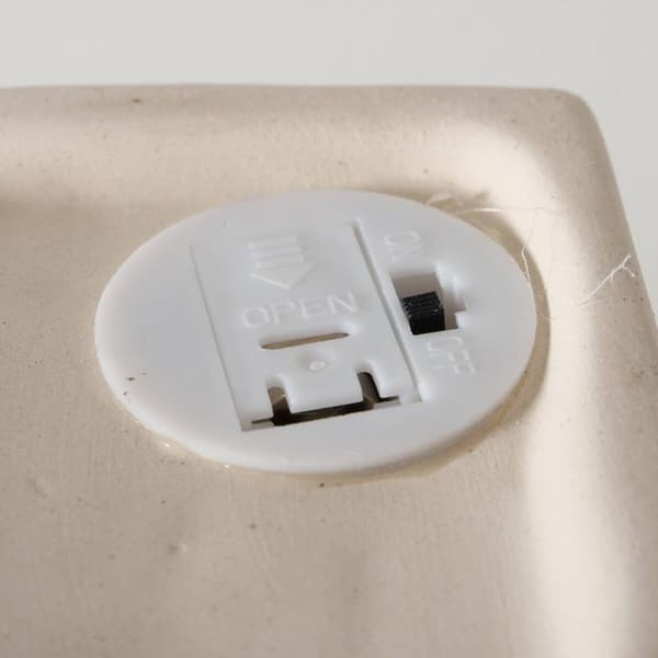 Keramisk heminredning med LED-belysning, 10,5 cm
