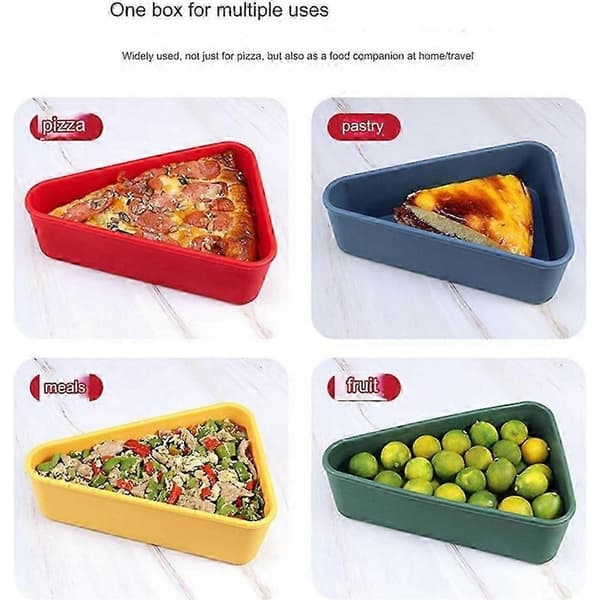 Opbevaringsbeholder til pizzarest, genanvendelig silikone pizzabeholder, silikone madbeholder