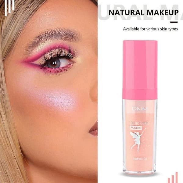 Fairy Pink Highlight Powder – Iriserende konturblush til ansigt, krop, læber og hår – 03