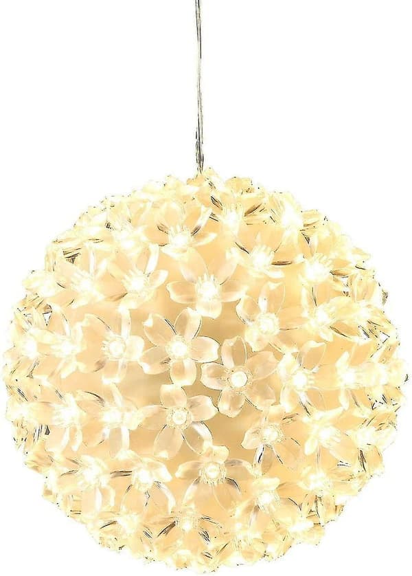 100 LED lyskule varmhvit juledekorasjonskule julelys ca. 15 cm (LGL)