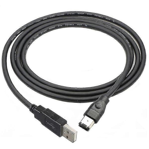 JUNSUNMAY 1,8 m Firewire IEEE 1394 6-pin hann til USB 2.0 hann adapter omformer kabel