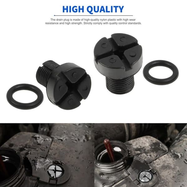 Pakke med 20 nylonudluftningsskruer 17×16mm - Kølevæskebeholder Radiator E30/E36/E39/E46 + pakning