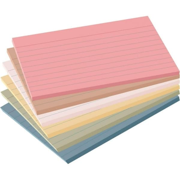 Indekskort – 4x6 spiralbundet foret vintage pastel til notetagning