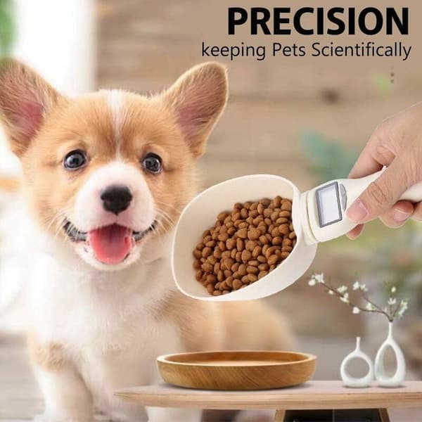 Måleske til hunde Vejeske med LCD-display Velegnet til hunde-, katte-, kanin- og fuglefoder