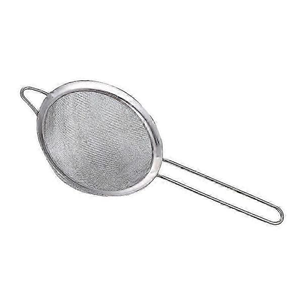 Skinnende tefilter i rustfrit stål Diameter: 75 mm, sølv