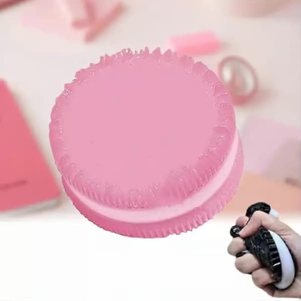 2 st stora Oreo-tårta Squishy Mochi Taba stressavlastande leksak perfekt present vit sandwich
