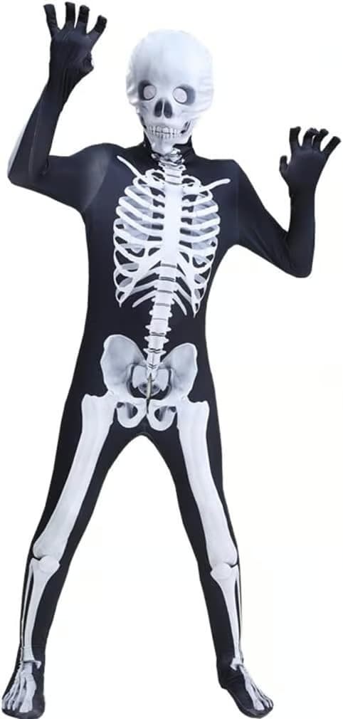 Halloween-kostym rolig skelett-jumpsuit (XL)-82