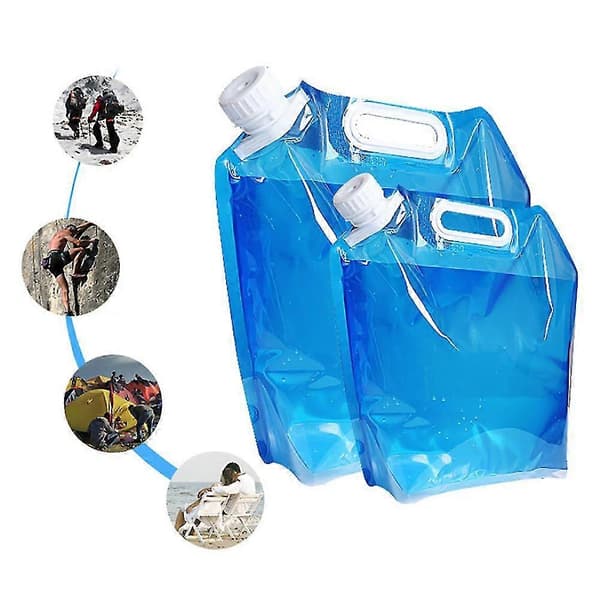 5L/10L Utomhus Camping Vandring Vikbar Vattenpåse Vätskepack Förvaringsbehållare