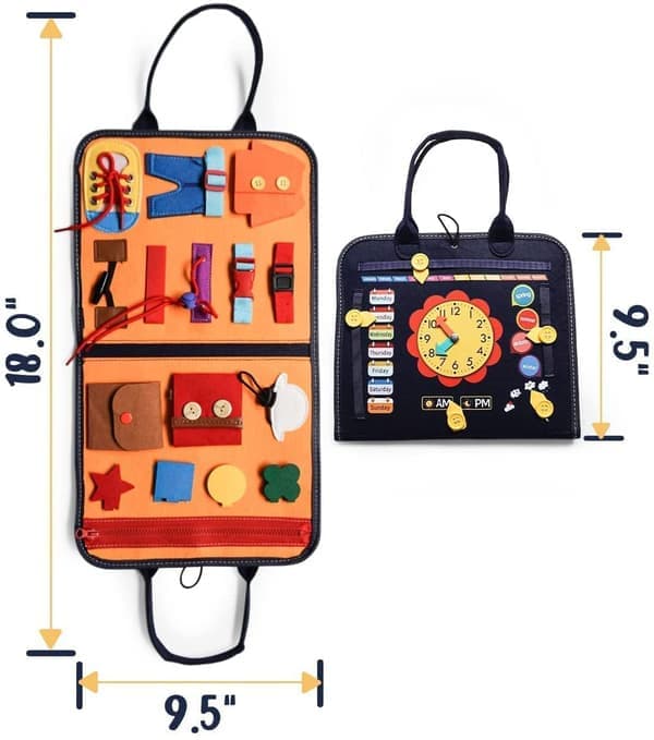 Activity Book for Children 1 2 3 Years, Montessori Toy for Toddlers, Basic Activity Book, Quiet Book, Educational