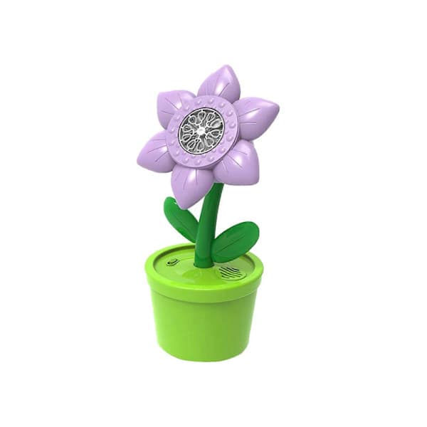 Børns Blomster Boblemaskine med Lys og Musik