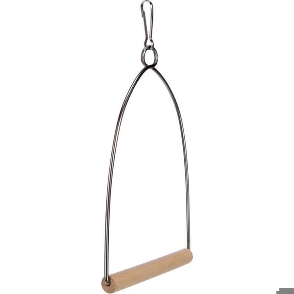 Metalli- ja puukeinu - Leluja linnuille - 12 cm