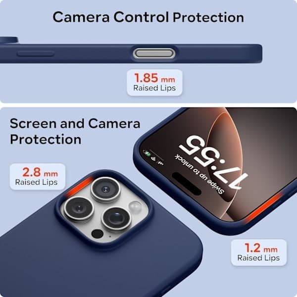 Flytende silikondeksel til iPhone 16 Pro Max, støtsikkert mykt telefondeksel, full beskyttelse, lys grå lys grå iPhone 16 Pro Max Light grey iPhone 16 Pro Max