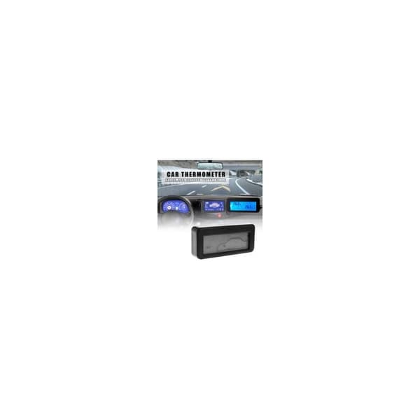 12V Digital Biltermometer – LCD-display – Indendørs og Udendørs Måling – Nem Celsius Aflæsning – Crezuo